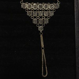 Kendra Scott Abigail HandChain Gold/Platinum Drusy